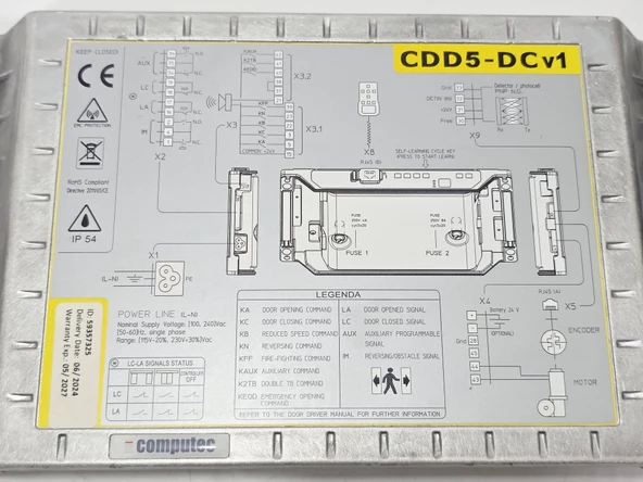 Computec CDD5-DC Asansör Kapı Kontrol Sürücüsü - Resim 7