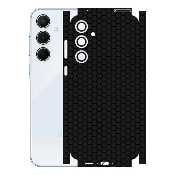 Samsung Galaxy A55 ile Uyumlu Bumper Serisi Premium Kaplama 360  Siyah ürün görseli 1