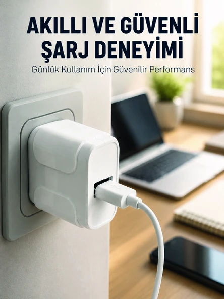 Pratik ve Kompakt Tasarımlı 12W USB Telefon Şarj Adaptörü ürün görseli 1