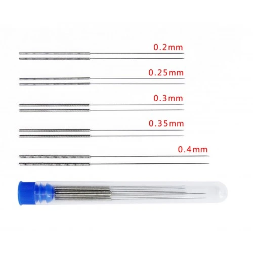 3D Yazıcı Nozül Temizleme İğnesi Seti 0.2-0.4mm Nozzle Cleaning Needle Creality Ender 3 V2 Ender 5 A ürün görseli 1