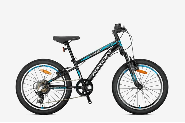 KRON VORTEX 4.0 - 20" MTB - 11' - 7  Vites - V.B. - Mat Siyah-Gri/Mavi ürün görseli 1
