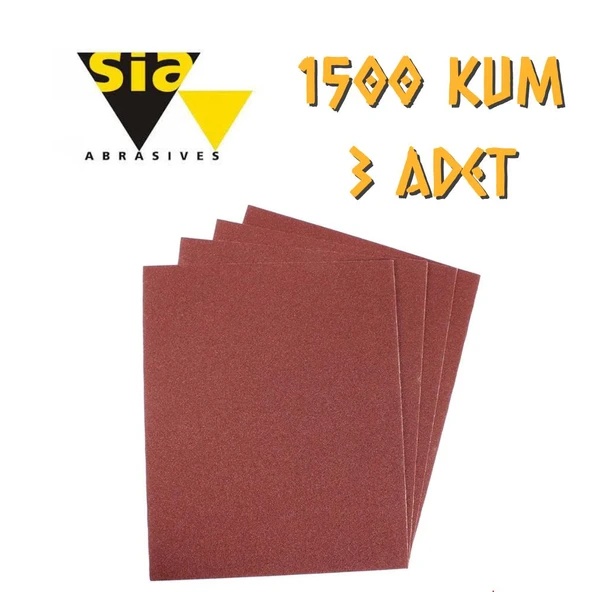 Sia 1913 Su Zımparası 1500 Kum - 3 Adet ürün görseli 1