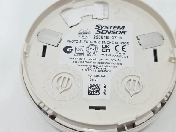 System Sensor 22051E Adresli Optik Duman Sensörü - Resim 5