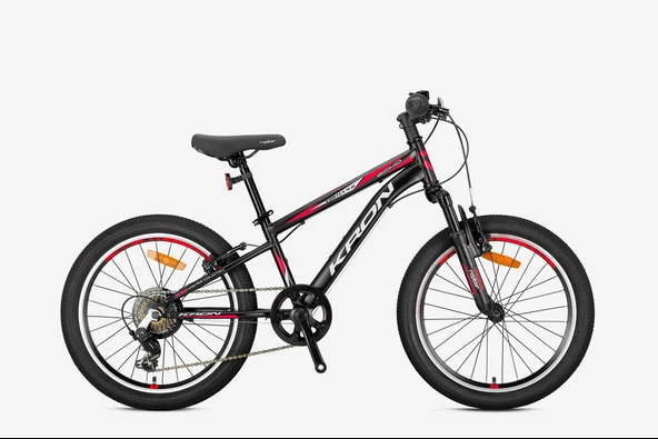 KRON VORTEX 4.0 - 20" MTB - 11' - 7 Vites - V.B. - Mat Siyah-Gri/Kırmızı ürün görseli 1