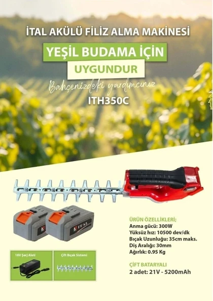 Bağ ucu ve fındık ışkın kesme TH350C(yeşil Budama) ürün görseli 1