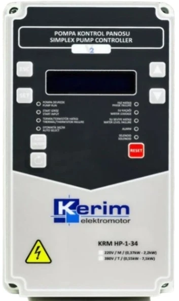 KERİM PANO TRİFAZE 380V TEKLİ HİDROFOR PANOSU (0,37-7,5 KW) ürün görseli 1