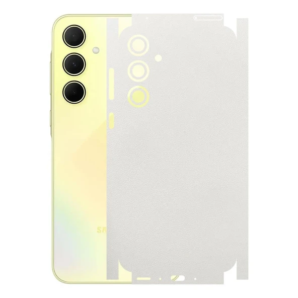 Samsung Galaxy A35 ile Uyumlu Bumper Serisi Premium Kaplama 360  Beyaz ürün görseli 1