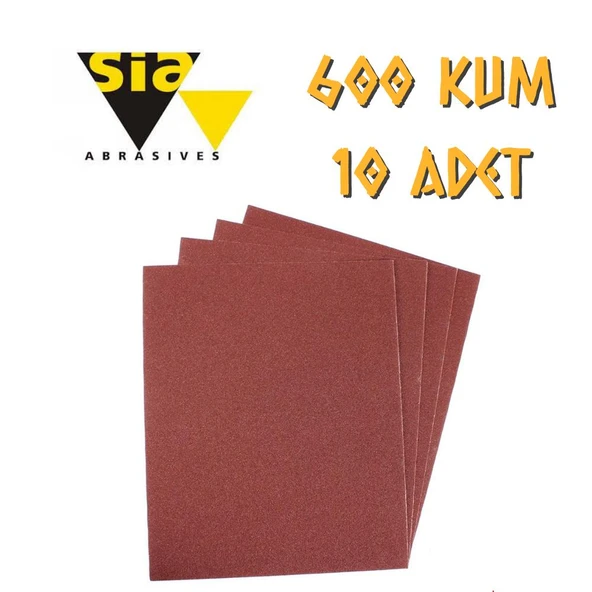 Sia 1913 Su Zımparası 600 Kum - 10 Adet ürün görseli 1