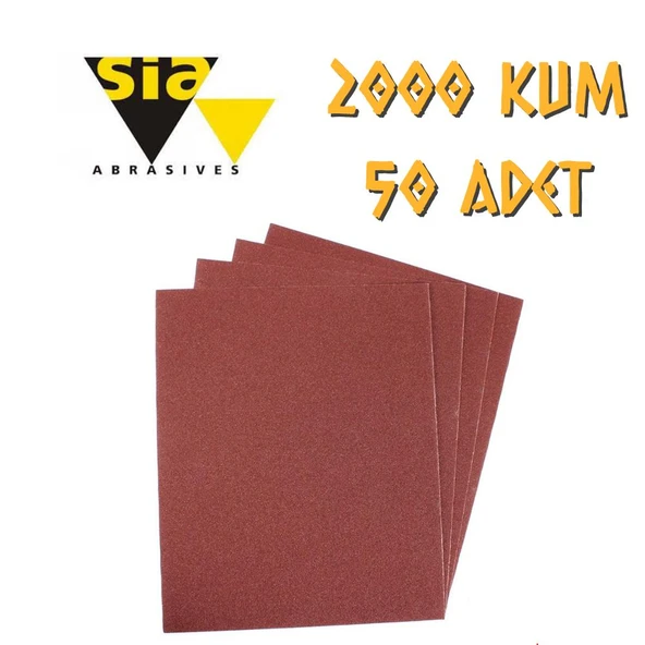 Sia 1913 Su Zımparası 2000 Kum - 50 Adet ürün görseli 1