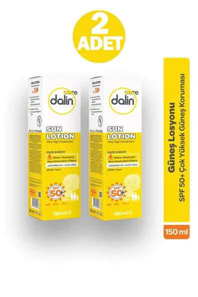 Dalin Care Güneş Losyonu SPF50+ 150 ml 2 Adet ürün görseli 1