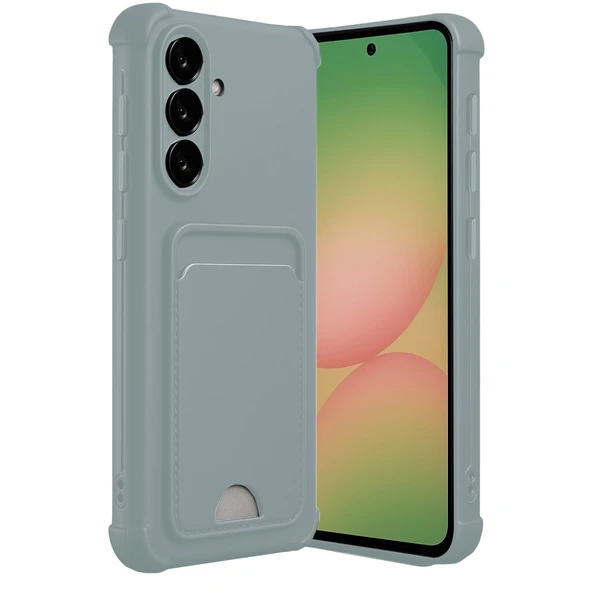 Samsung Galaxy A56 Kılıf Kelvin Kartvizitli Silikon - Açık Yeşil ürün görseli 1