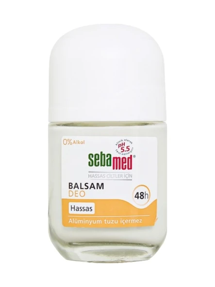 SEBAMED HASSAS CİLTLERE ÖZEL 48 SAAT ETKİLİ KADIN ERKEK BALSAM ROLL-ON DEODORANT 50 ML ürün görseli 1
