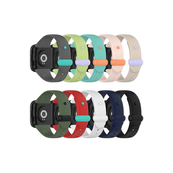 Xiaomi Redmi Watch 3 Origin Silikon Kordon - Pudra - Resim 4