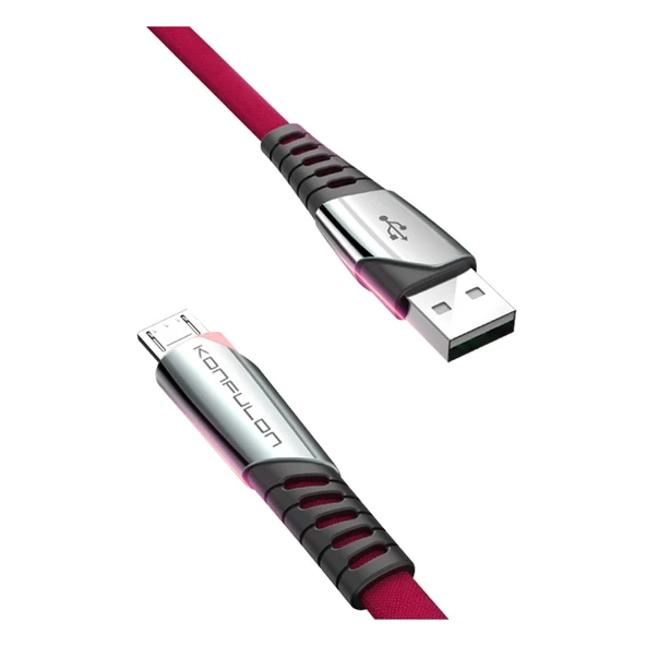 Dc16 Micro Usb Kablo 1m 2.4a - Kırmızı ürün görseli 1