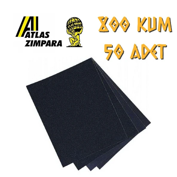 Atlas 188 Su Zımparası 800 Kum - 50 Adet ürün görseli 1