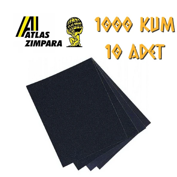 Atlas 188 Su Zımparası 1000 Kum - 10 Adet ürün görseli 1