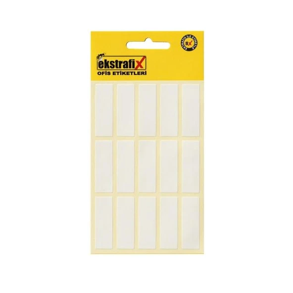 Ekstrafix Ofis Etiketi 56x37 mm 10 Lu  (10 paket)Beyaz Q (SC-005 B) ürün görseli 1