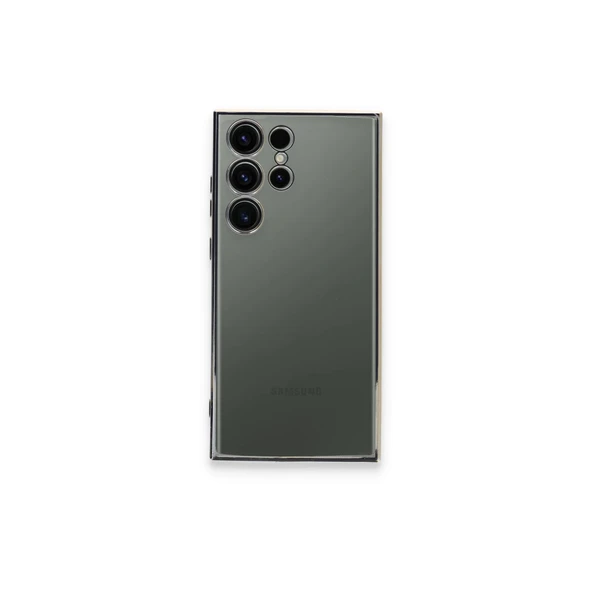 Samsung Galaxy S23 Ultra Kılıf Razer Lensli Silikon - Gold ürün görseli 1