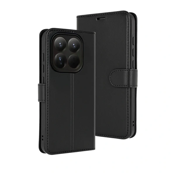 Xiaomi Mi 15t Trend S Plus Kapaklı Kılıf - Siyah ürün görseli 1