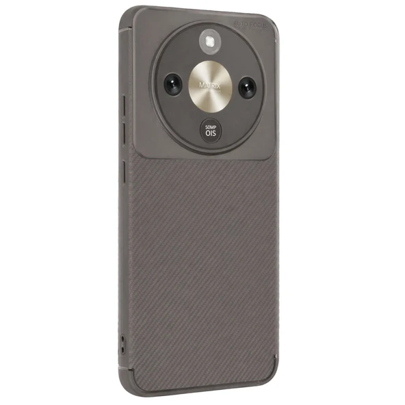 Huawei Honor Magic 8 Lite Auto Focus Karbon Kapak - Gri ürün görseli 1