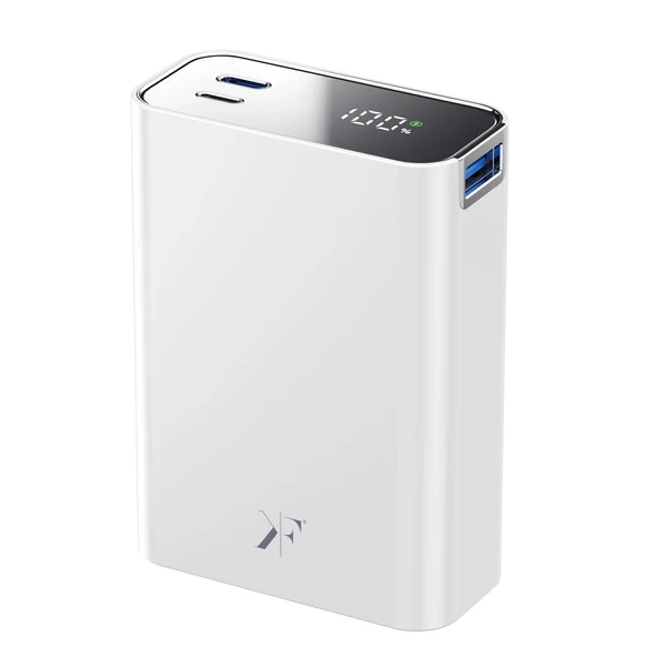 Pw501 20.000 Mah Dijital Göstergeli 2 Adet 45w Type-c Ve 22.5w Usb Çıkışlı Şarj Pd Hızlı Şarj Powerbank - Beyaz ürün görseli 1