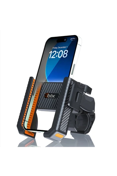 Gidon Bağlantılı Bisiklet Motosiklet İçin Esnek Abs 4-7.8″ İnç Telefon Tutucu 360° Dönebilen Tasarım ürün görseli 1