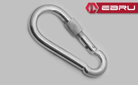 Vidalı Karabina, Kanca, Çengel 8mm - 2 Adet ürün görseli 1