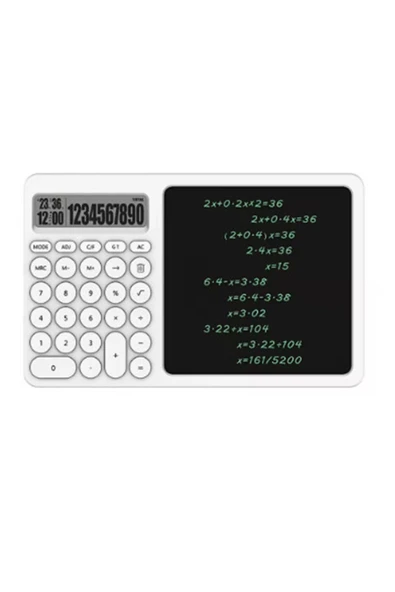 Çok Amaçlı Digital Hesap Makinesi Lcd Ekran Yazma Tableti Ofis Okul İçin Silinebilir El Yazısı Not Defteri ürün görseli 1
