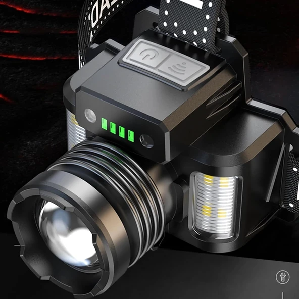 Sensörlü Cree Tg Led  Şarjlı Kafa Lambası  Wt-625 - Resim 3