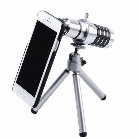 İphone5,5s,i̇phone4.4s Için Alüminyum 14x Optik Zoom Yakından Görüntü Çekme Dürbün ürün görseli 1
