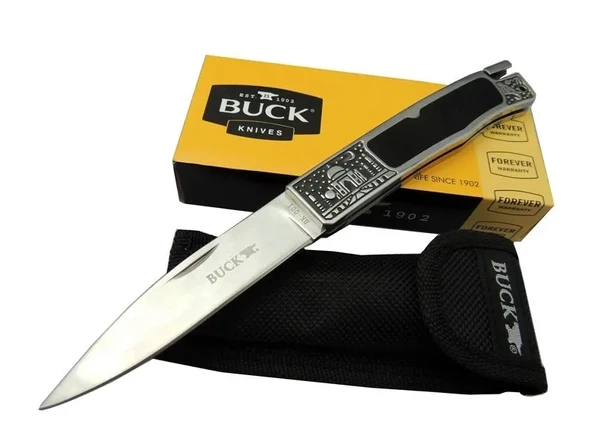 Knives Bk-001brv Kamp Çakı 23 Cm - Metal İşlemeli Sap, Kılıflı ürün görseli 1