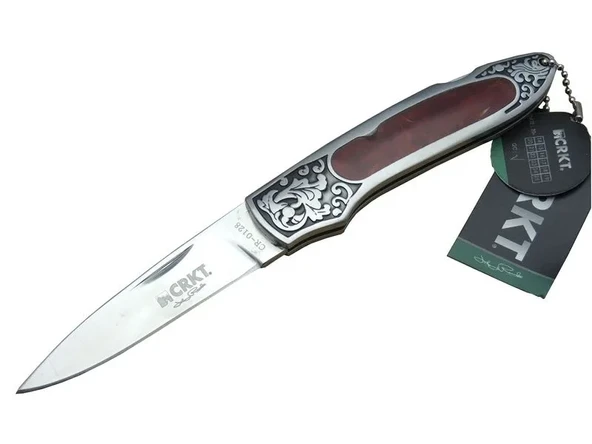 Cr 0128 Rd Kamp Çakı 18 Cm - Metal Desenli Sap, Kılıflı, Kutulu ürün görseli 1