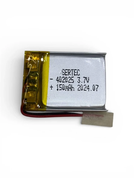 402025 3.7v 150 Mah Li-polymer Pil (devreli/1.5a) ürün görseli 1