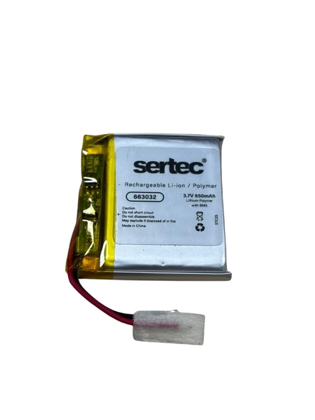 663032 3.7v 650mah Li-polymer Pil (devreli/1.5a) ürün görseli 1