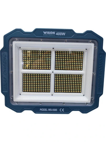 Wıson Ws-5585 Çok Fonksiyonlu 3 Solar Panelli 400w Spot Aydınlatma ürün görseli 1