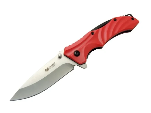 4312 Kırmızı Kamp Çakı 20cm - Yarı Otomatik, Kemerlikli ürün görseli 1