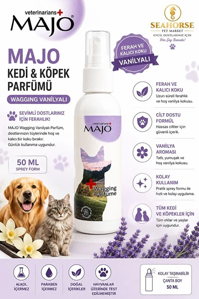 Wagging Vanilyalı Kedi & Köpek Parfümü 50 ML ürün görseli 1