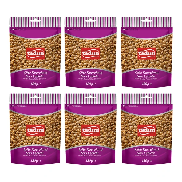 Tadım Çifte Kavrulmuş Sarı Leblebi 180 gr 6 lı ürün görseli 1