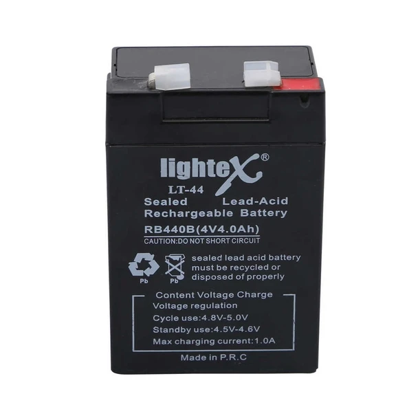 Lightex Lt-44 4v 4.0ah Işıldak Fener Aküsü ürün görseli 1
