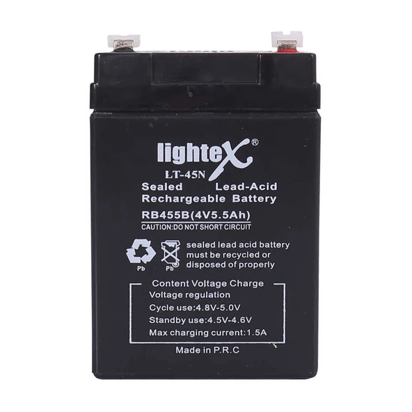 Lightex Lt-45 4v 5.5ah Işıldak Fener Aküsü ürün görseli 1