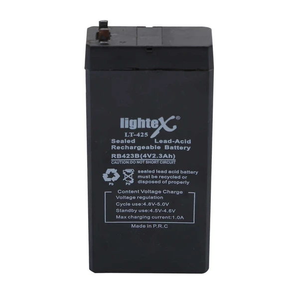 Lightex Lt-425 4v 2.3ah Işıldak Fener Aküsü ürün görseli 1