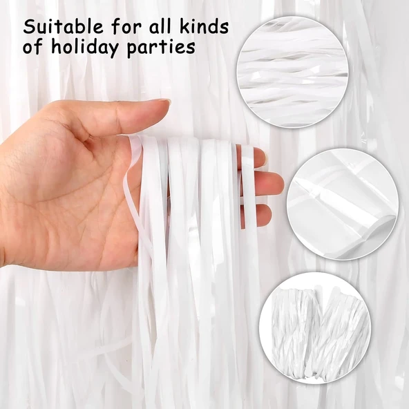 Soft Beyaz Renk Duvar Ve Kapı Perdesi İthal 100x200 Cm ürün görseli 1