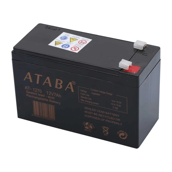 Ataba At-1270 12v 7ah Akü - Resim 2