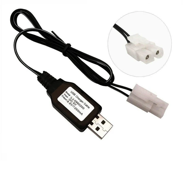 9.6v Nı-cd / Nı-mh Oyuncak Bataryası Usb Şarj Kablosu ürün görseli 1