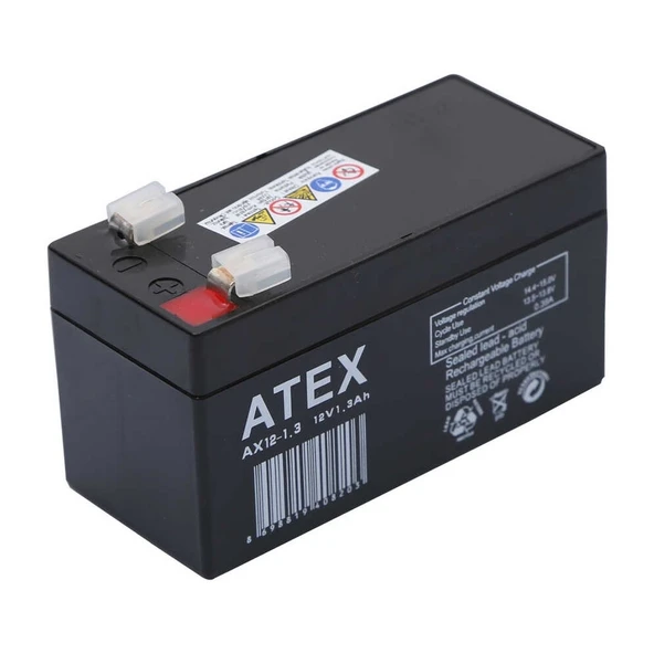 Atex Ax12-1.3 12v 1.3ah Akü - Resim 2
