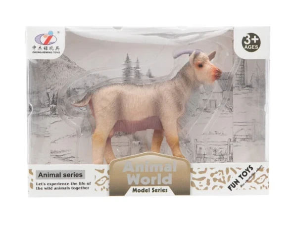 Kutulu Model Figür Hayvan Sakallı Keçi 7 cm ürün görseli 1