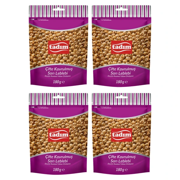 Tadım Çifte Kavrulmuş Sarı Leblebi 180 gr 4 lü ürün görseli 1