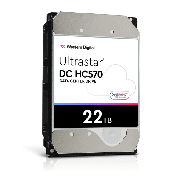WD ULTRASTAR, WUH722222ALE6L4, 3.5", 22TB, 512Mb, 7200 Rpm, 7/24 Enterprise, DATA CENTER-GÜVENLİK-NAS-SERVER, HDD (DC HC570) (0F48155) (Türkiye Distribütörü Garantili) ürün görseli 1
