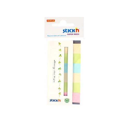 Hopax Stickn 21597 İndeks (İşaret Bandı) Yapışkanlı 180 Yaprak 50X20 Mm Yaz Renkleri 6 Renk ürün görseli 1