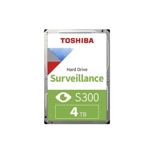 TOSHIBA S300, HDWT840UZSVA, 3.5", 4TB, 256Mb 5400 Rpm, 7/24 Güvenlik HDD (Türkiye Distribütörü Garantili) ürün görseli 1